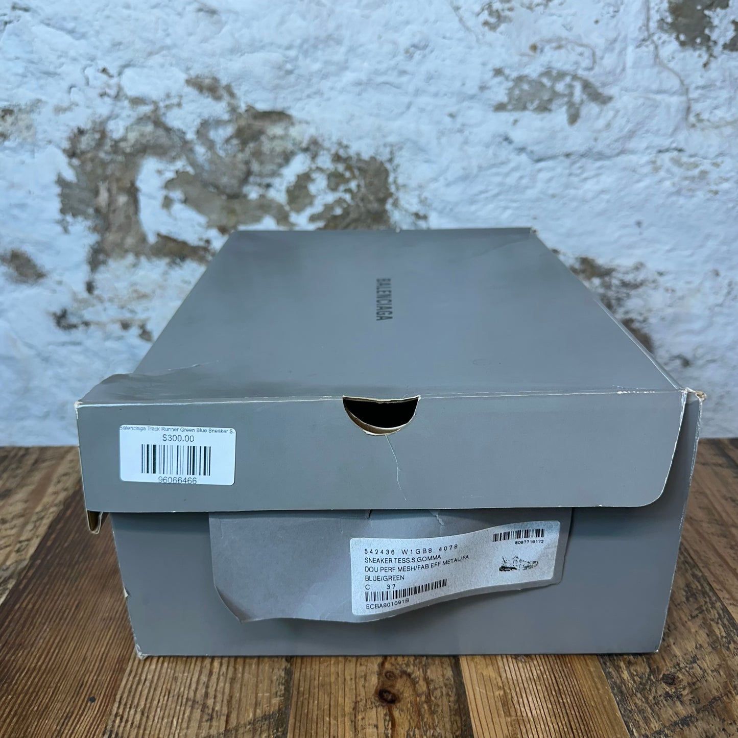 Balenciaga Track Runner Green Blue Sneaker Sz 5 (37)