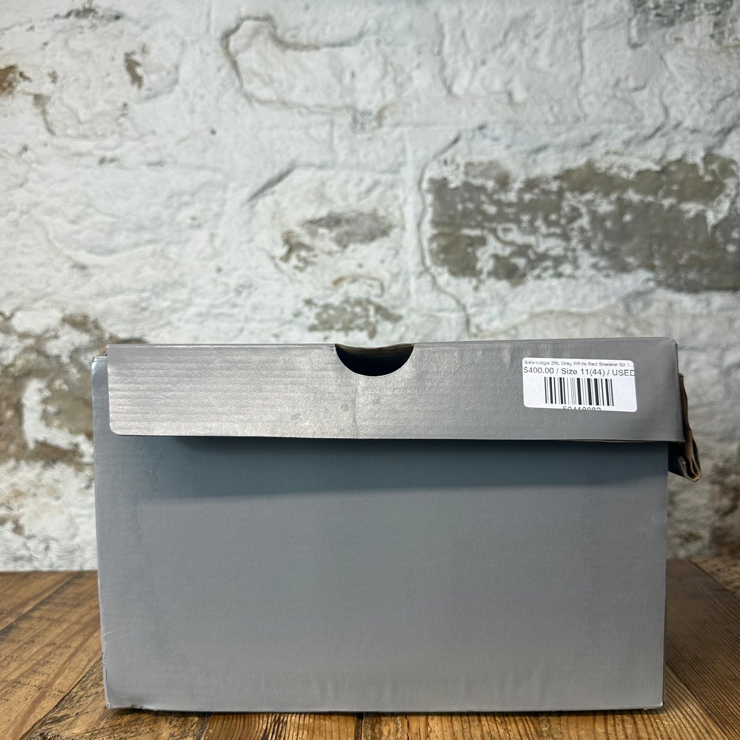 Balenciaga 3XL Grey White Red Sneaker Sz 11 (44)