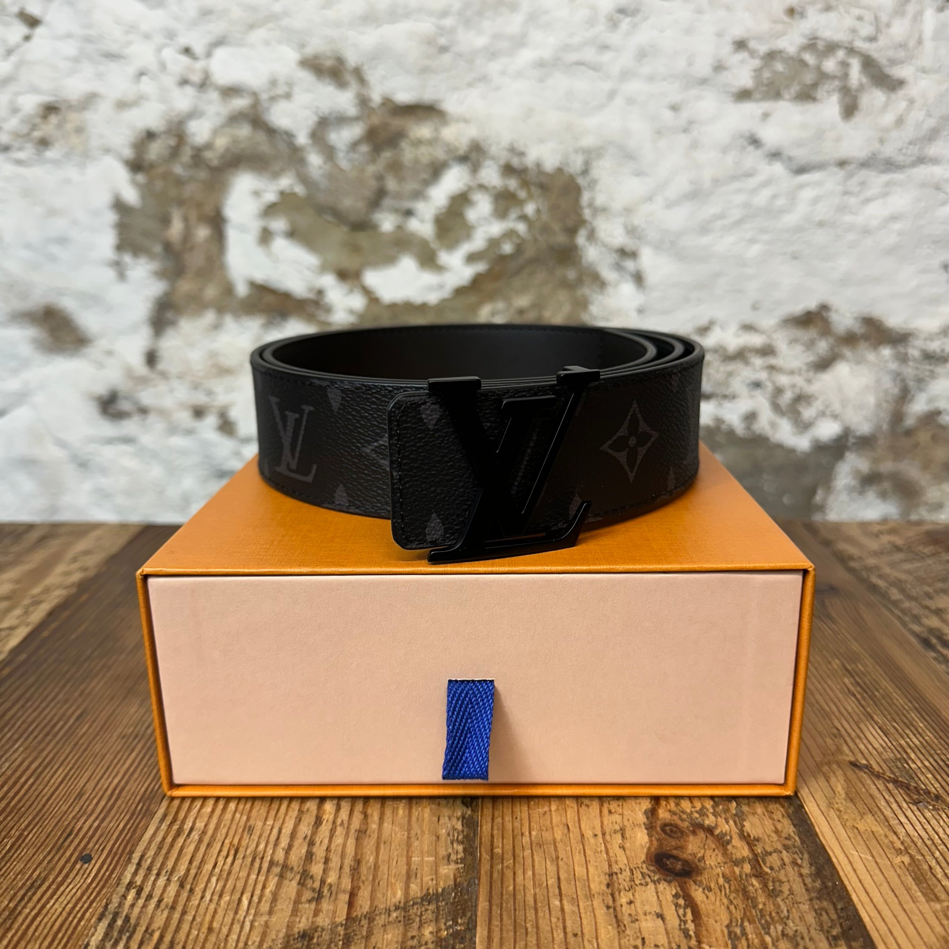 Louis Vuitton Graphite Belt Sz (90/36) W/ Box
