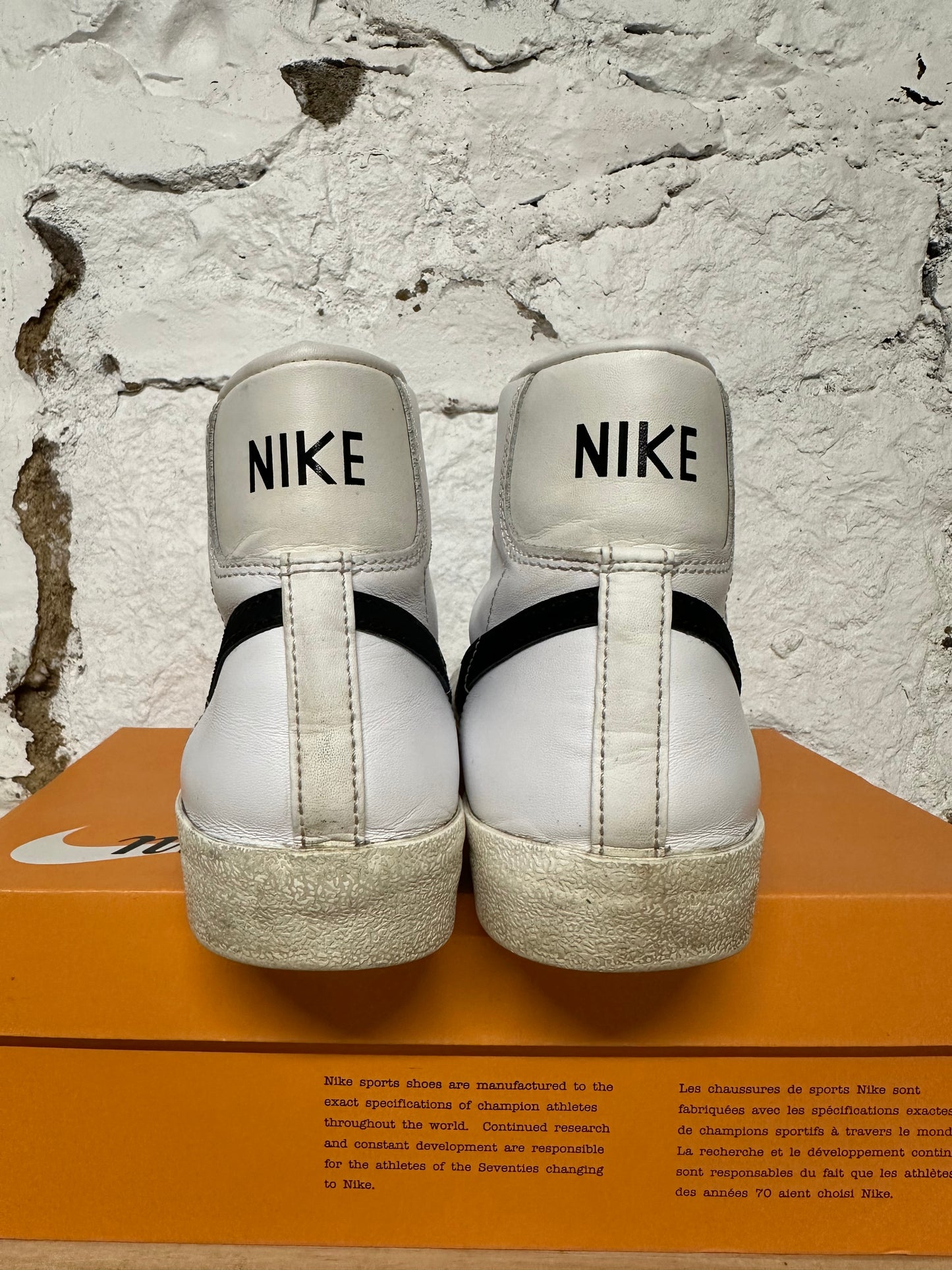 Nike Blazer Black White Sz 8.5