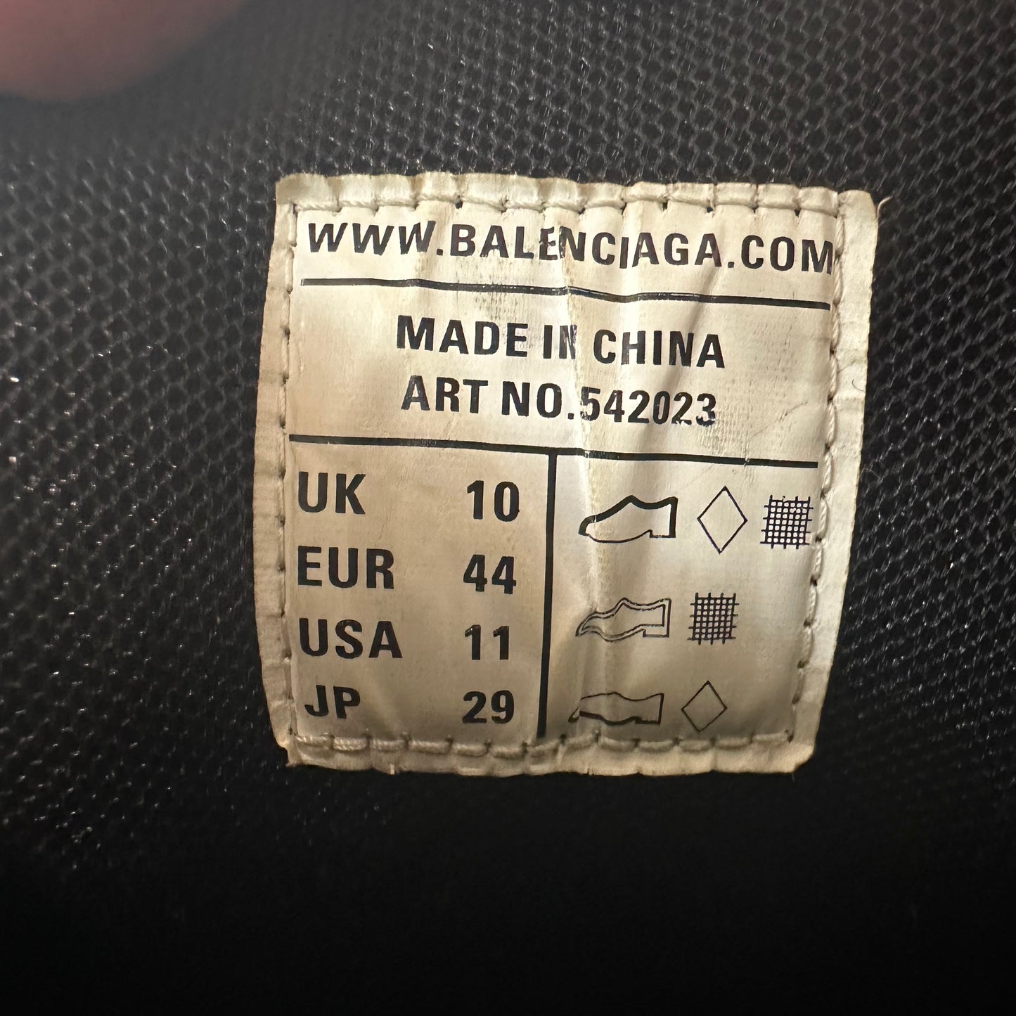 Balenciaga Track Runner Triple Grey Sneaker Sz 11 (44)