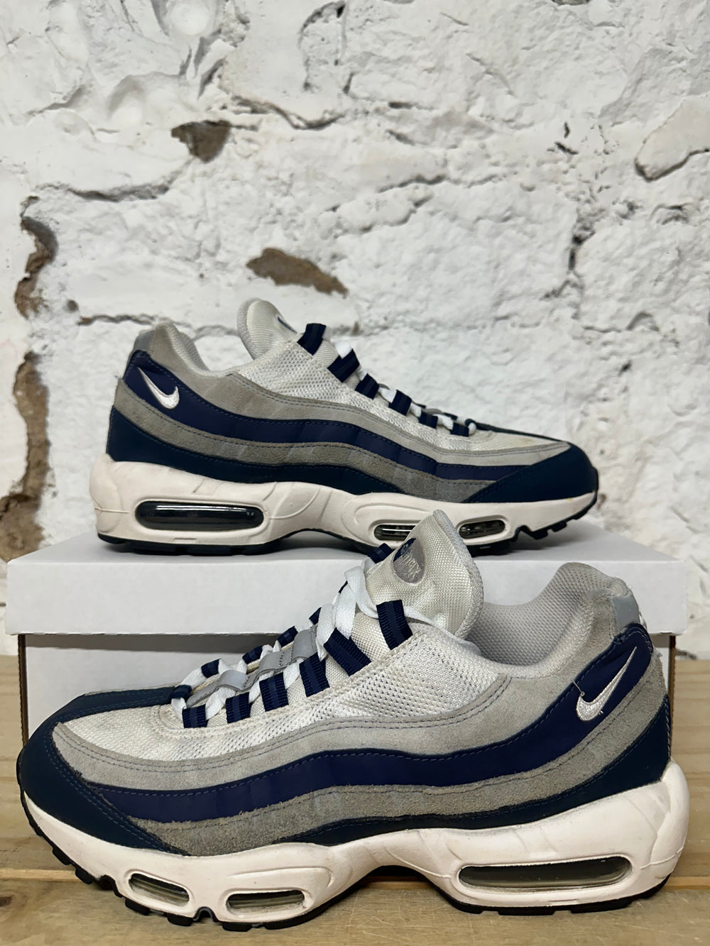Nike Air Max 95 Navy Grey White Sz 10