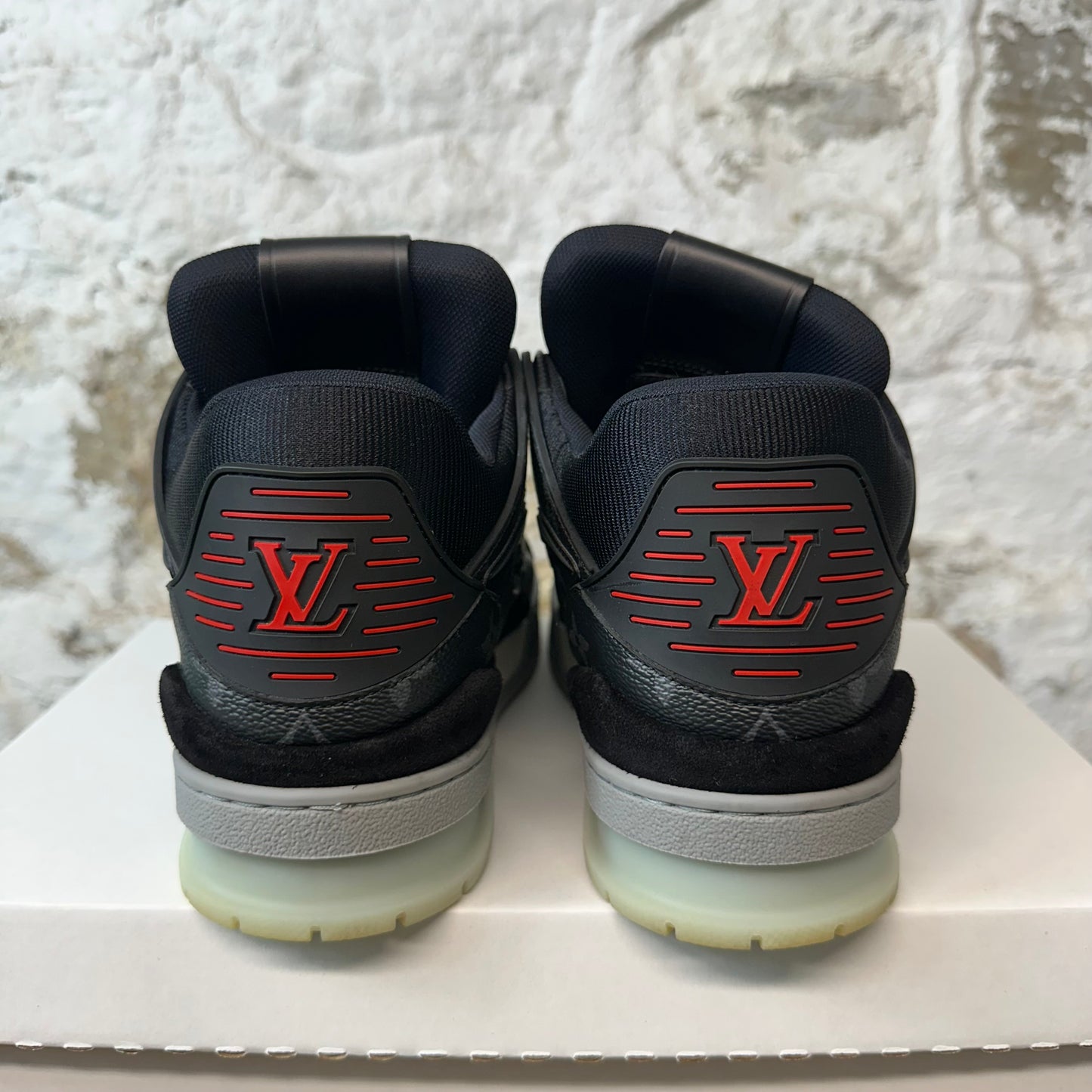 Louis Vuitton Monogram Eclipse Trainer Sz 9 (7.5LV) No Box