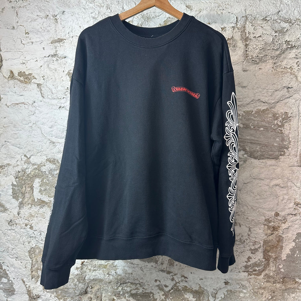 Chrome Hearts Matty Boy Chomper Black Crewneck Sz XXL