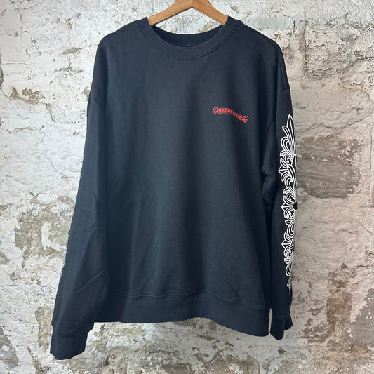 Chrome Hearts Matty Boy Chomper Black Crewneck Sz XXL