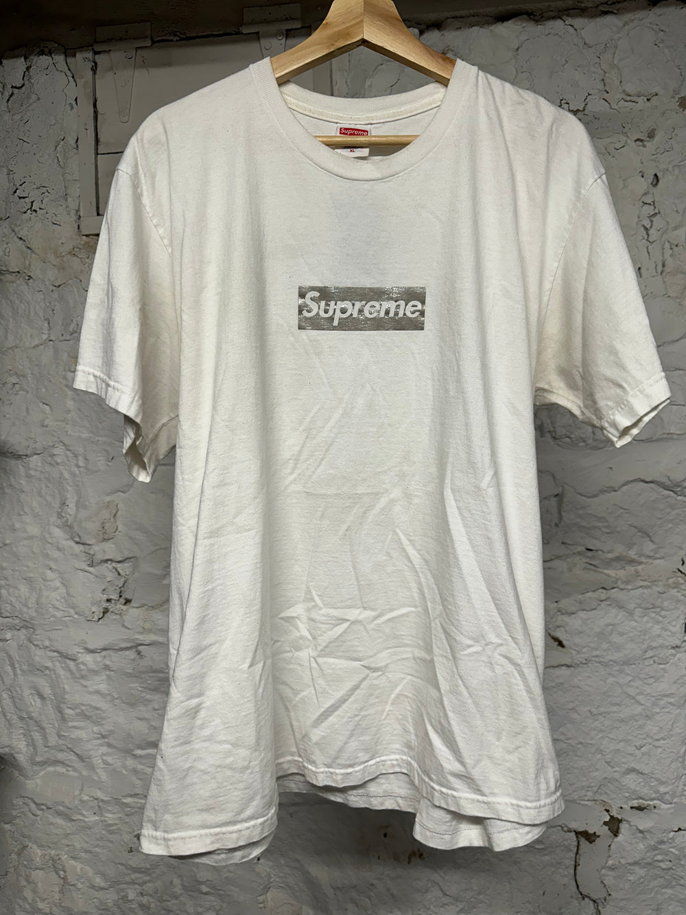 Supreme Chicago Box Logo White T-Shirt Sz XL