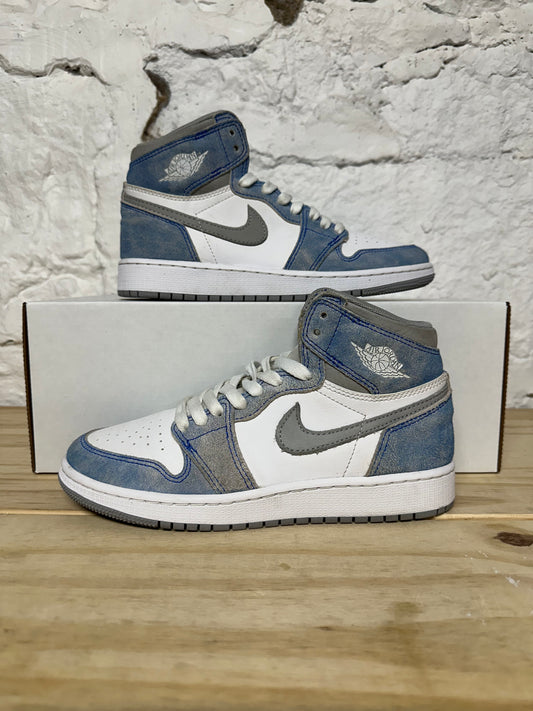 Air Jordan 1 High Hyper Royal Smoke Grey Sz 5Y