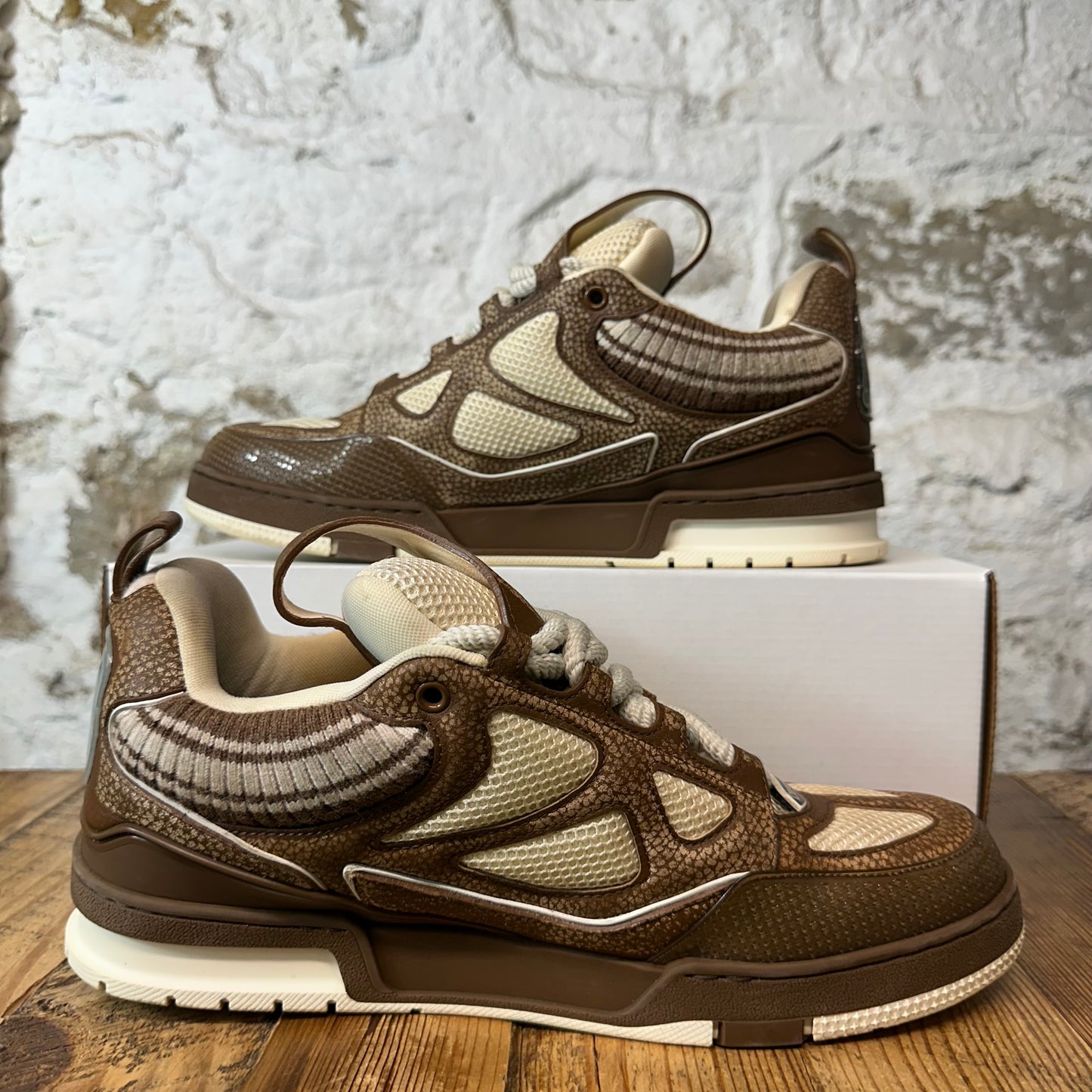 Louis Vuitton Marron Brown Skate Sneaker Sz 11.5 (10LV)
