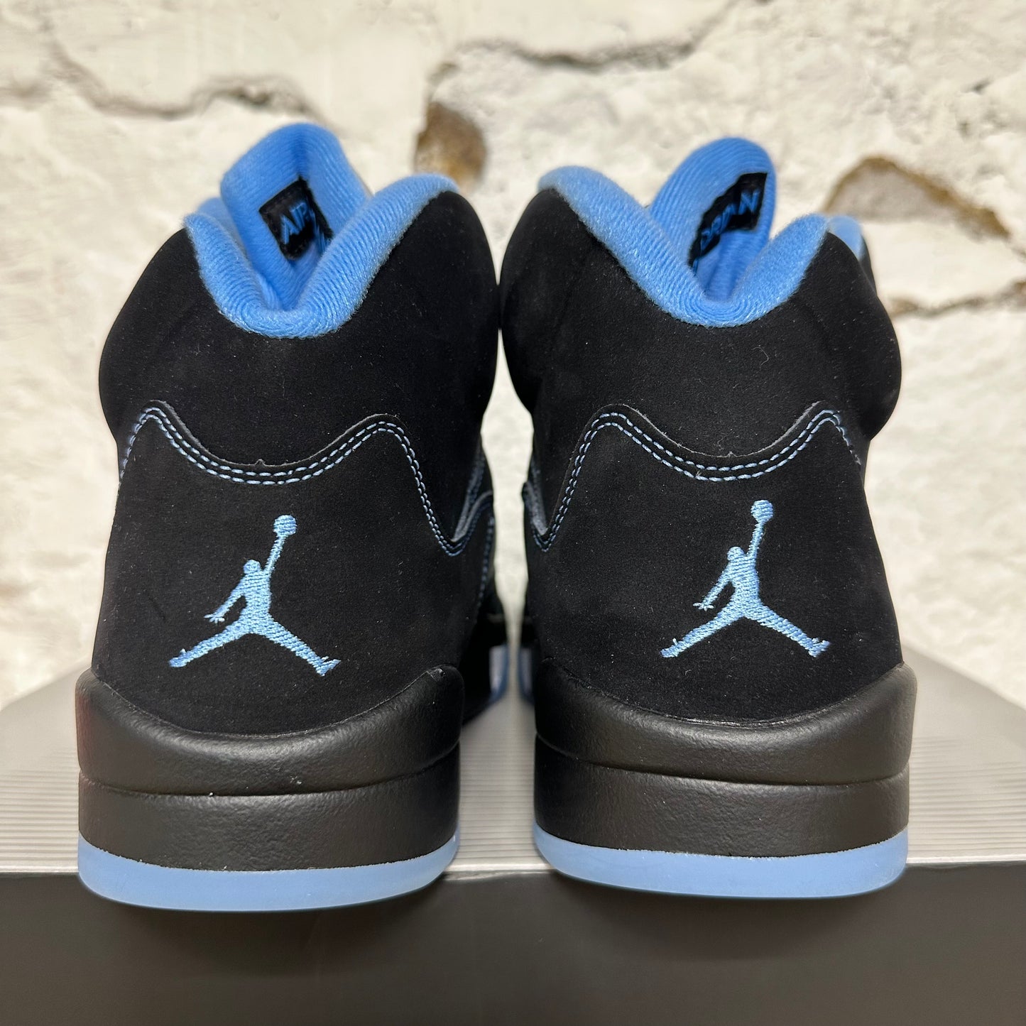 Air Jordan 5 Black University Blue Sz 10 DS