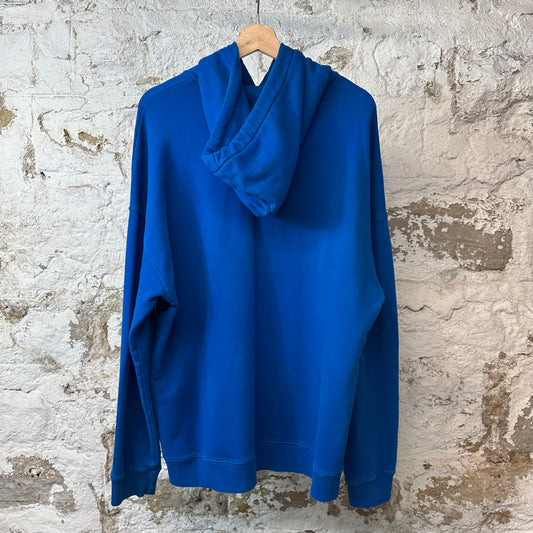 Givenchy Floral Logo Pullover Hoodie Blue Sz XL