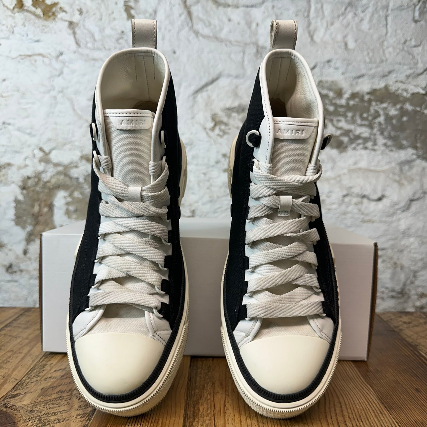 Amiri High MA Court Black Cream Sneaker Sz 8 (41)