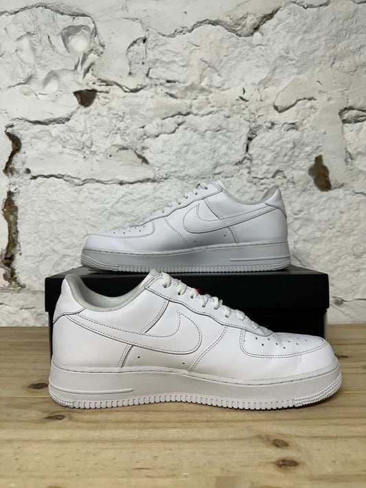 Nike Air Force 1 Low Supreme White Sz 12