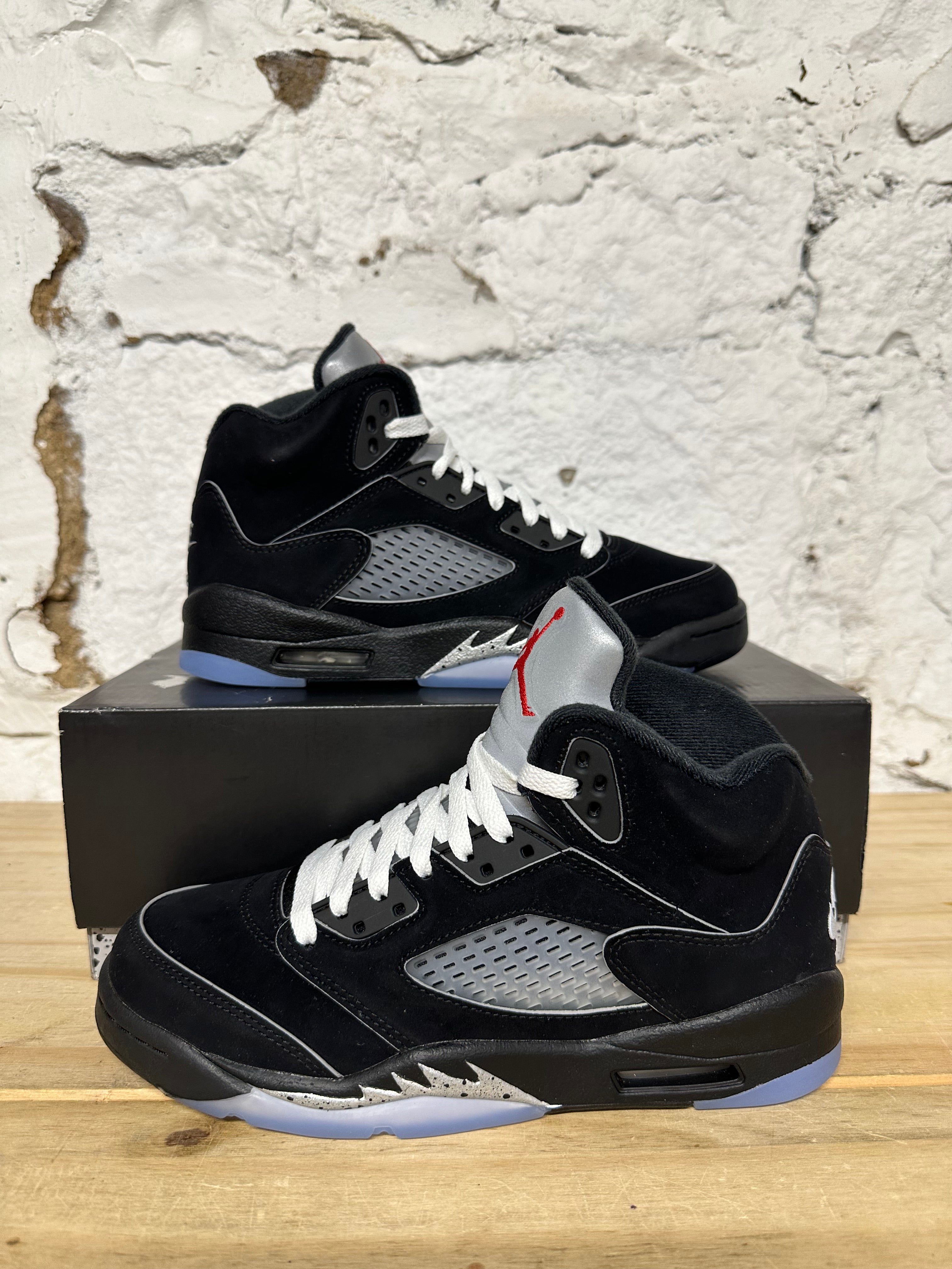 Air Jordan 5 Reimagined Black Metallic Sz 5.5Y DS