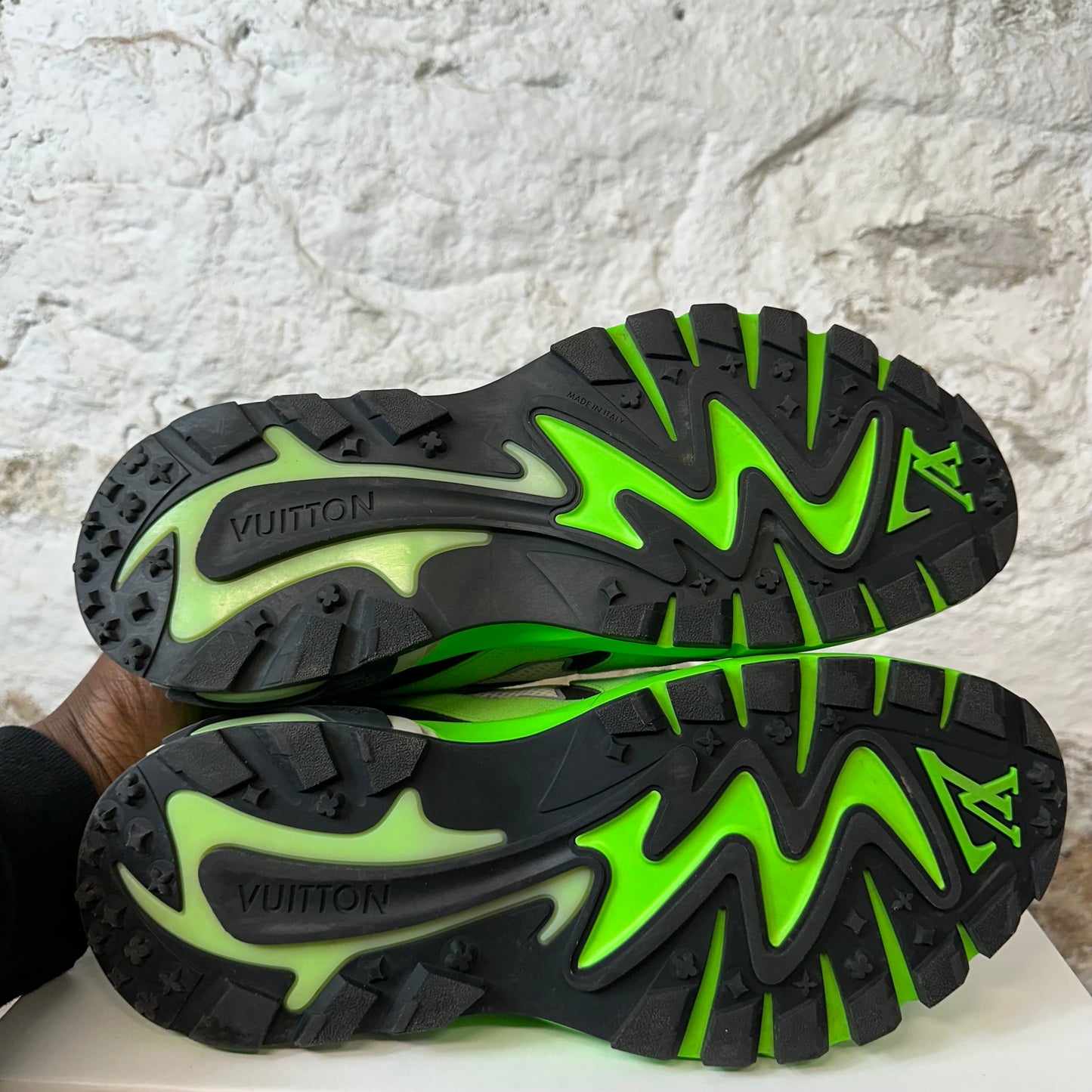 Louis Vuitton Green White Tactic Sneaker Sz 9.5 (8LV) No Box