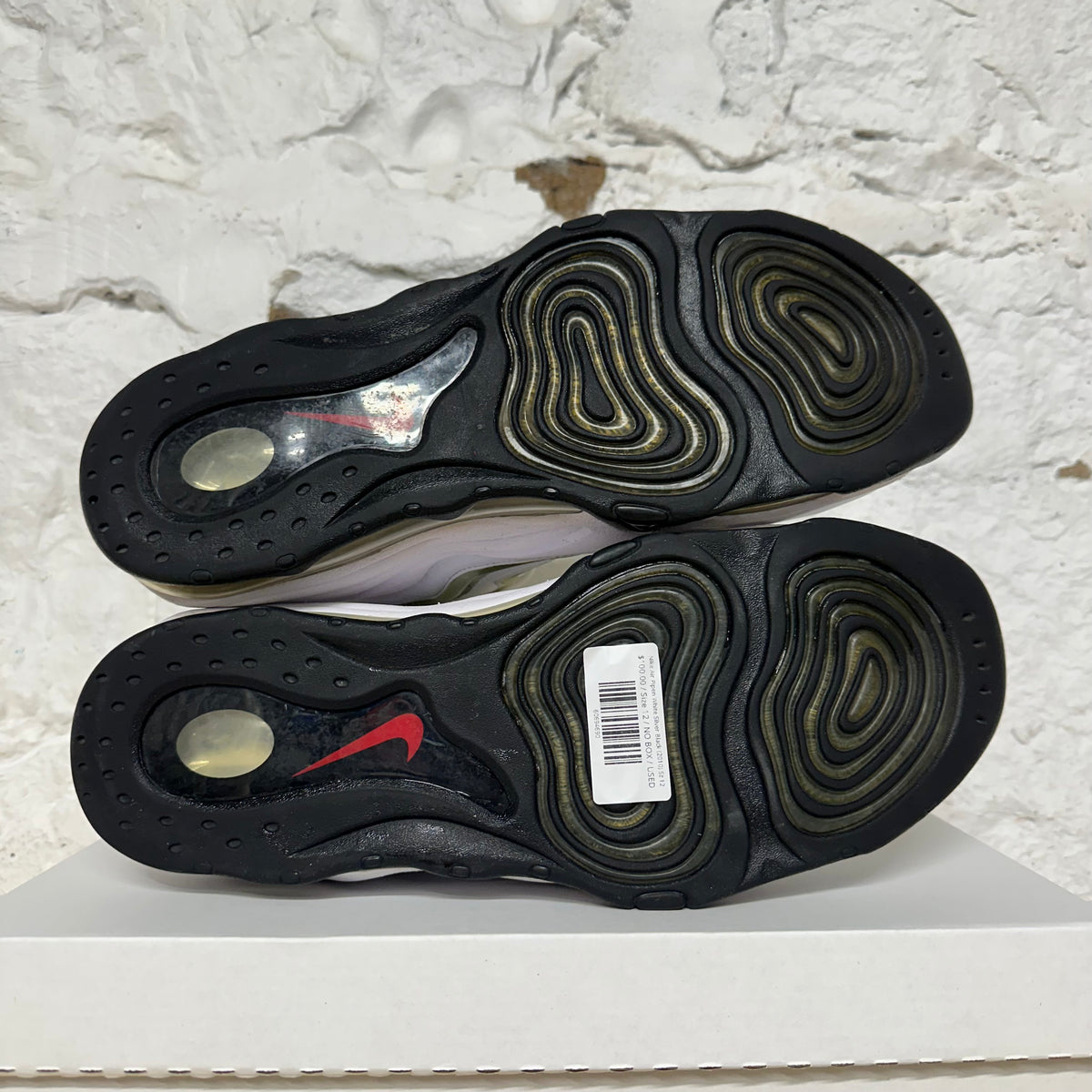 Nike Air Pipen White Silver Black (2010) Sz 12