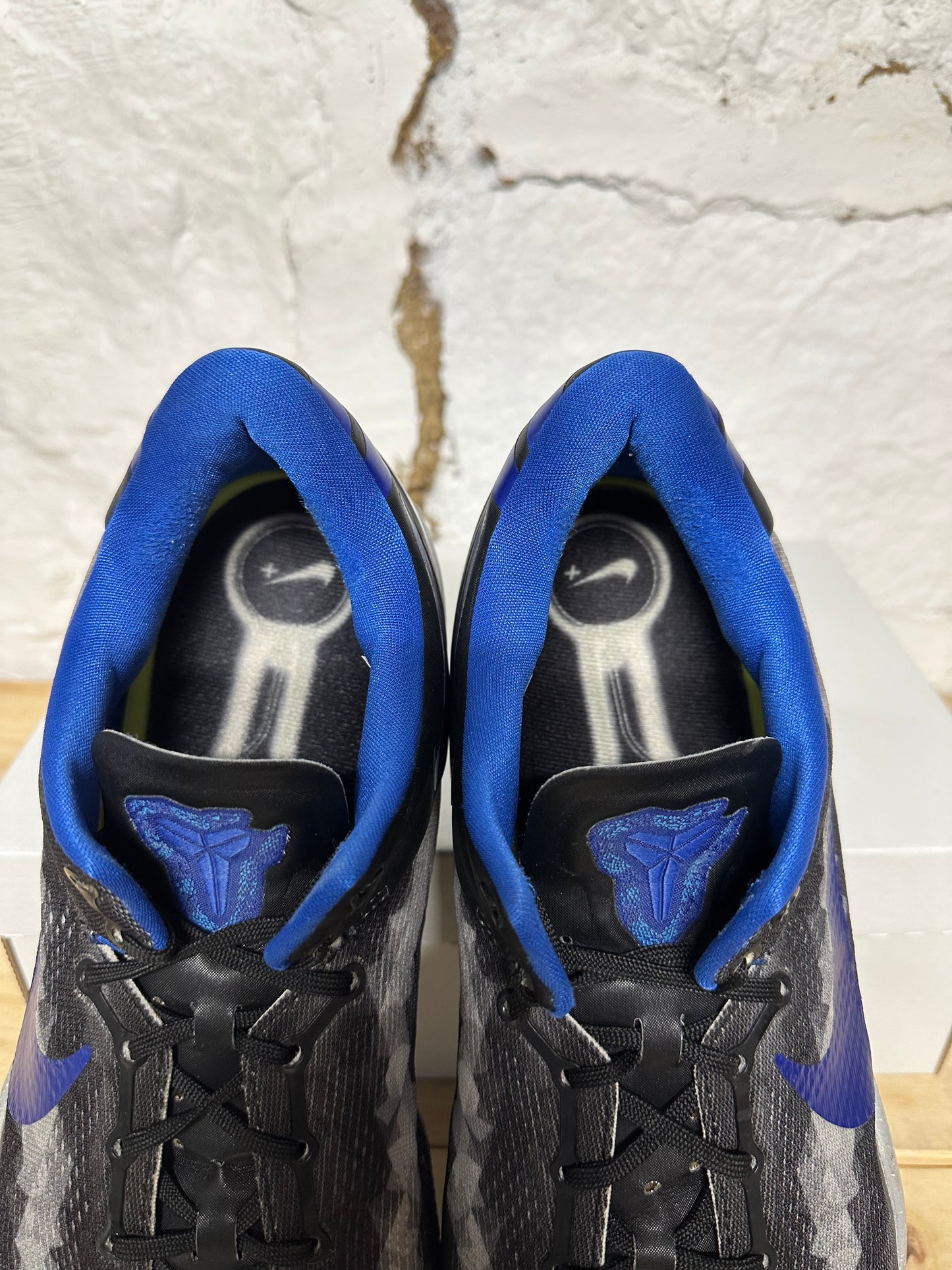 Nike Kobe 8 Nike ID Black Blue Sz 15