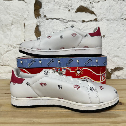 Ice Cream White Low Top Sz 10 DS