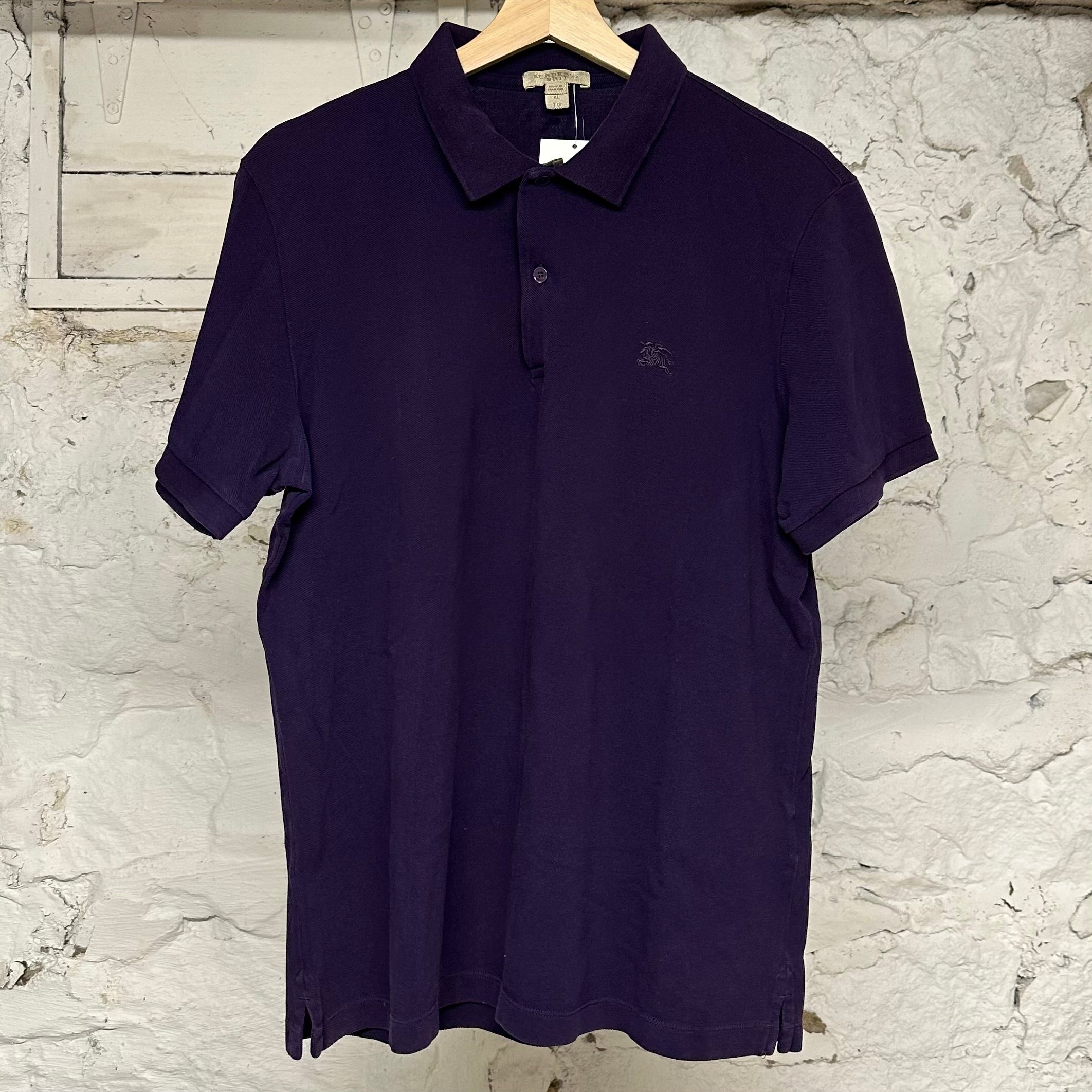 Burberry Purple Polo Sz XL