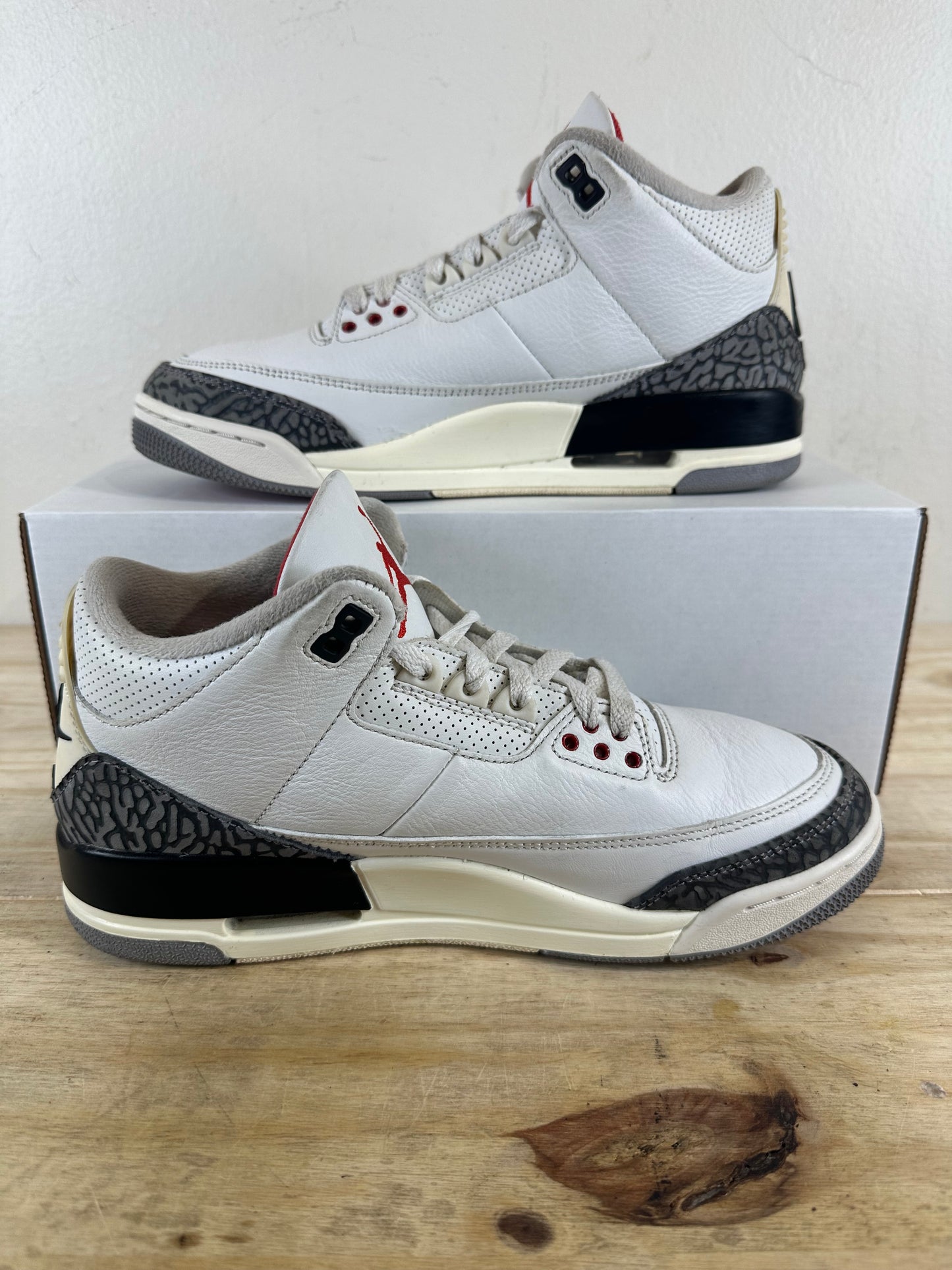 Air Jordan 3 White Cement Reimagined Sz 8.5