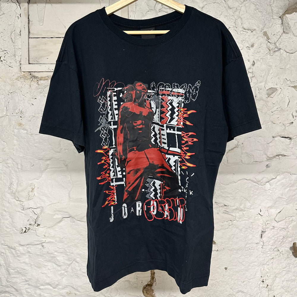 Travis Scott Jordan Black T-Shirt Sz M