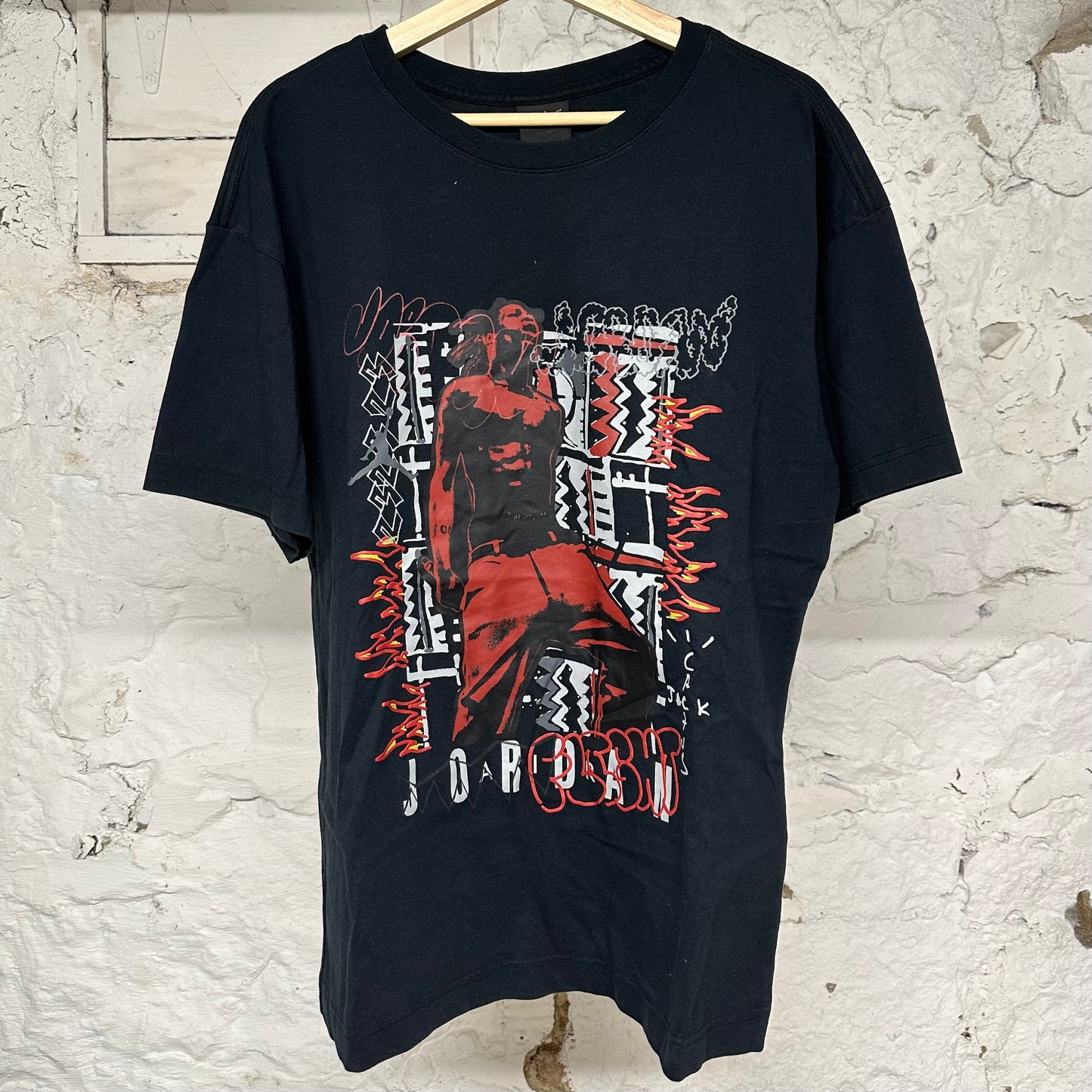 Travis Scott Jordan Black T-Shirt Sz M