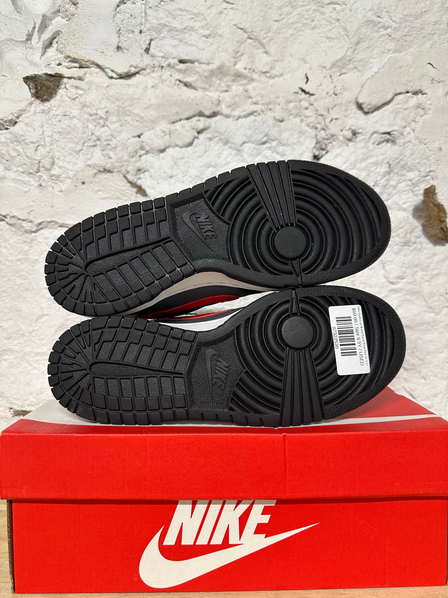 Nike Dunk Low Black Racer Blue Red Sz 6.5Y