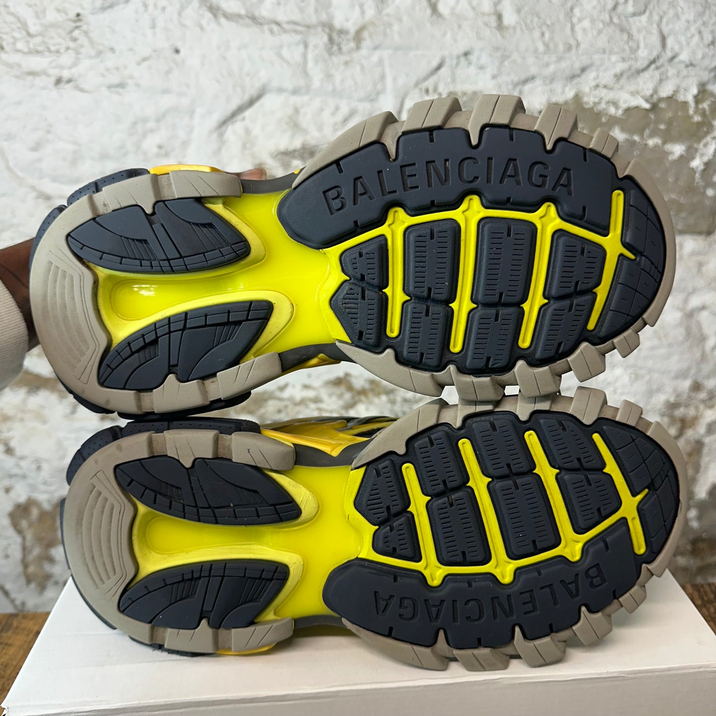 Balenciaga Track 2 Neon Yellow Green Grey Sneaker Sz 10 (43)