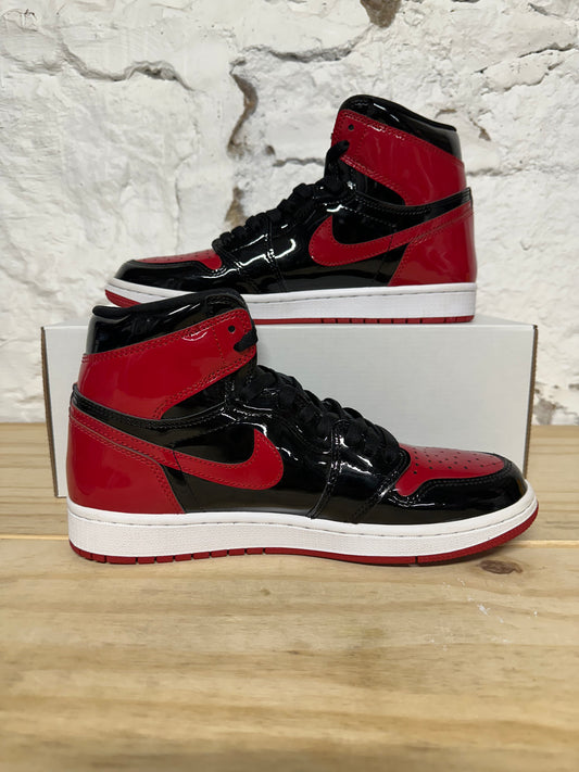 Air Jordan 1 High Patent Bred Sz 9