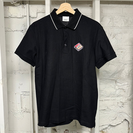 Burberry Black Polo Sz M