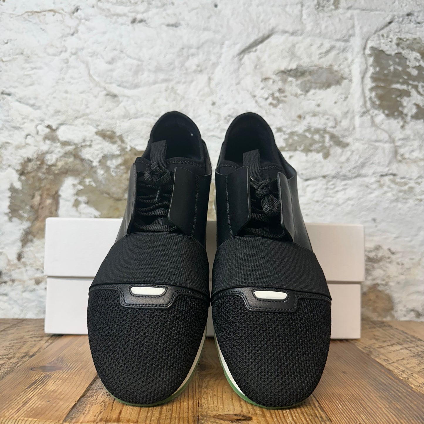 Balenciaga Black White Green Crossection Sneaker Sz 10 (43)