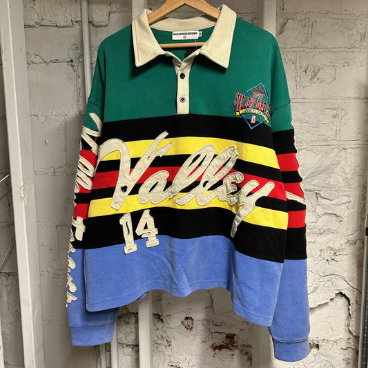 Vale Sports Dept Long Sleeve Polo Sz XL