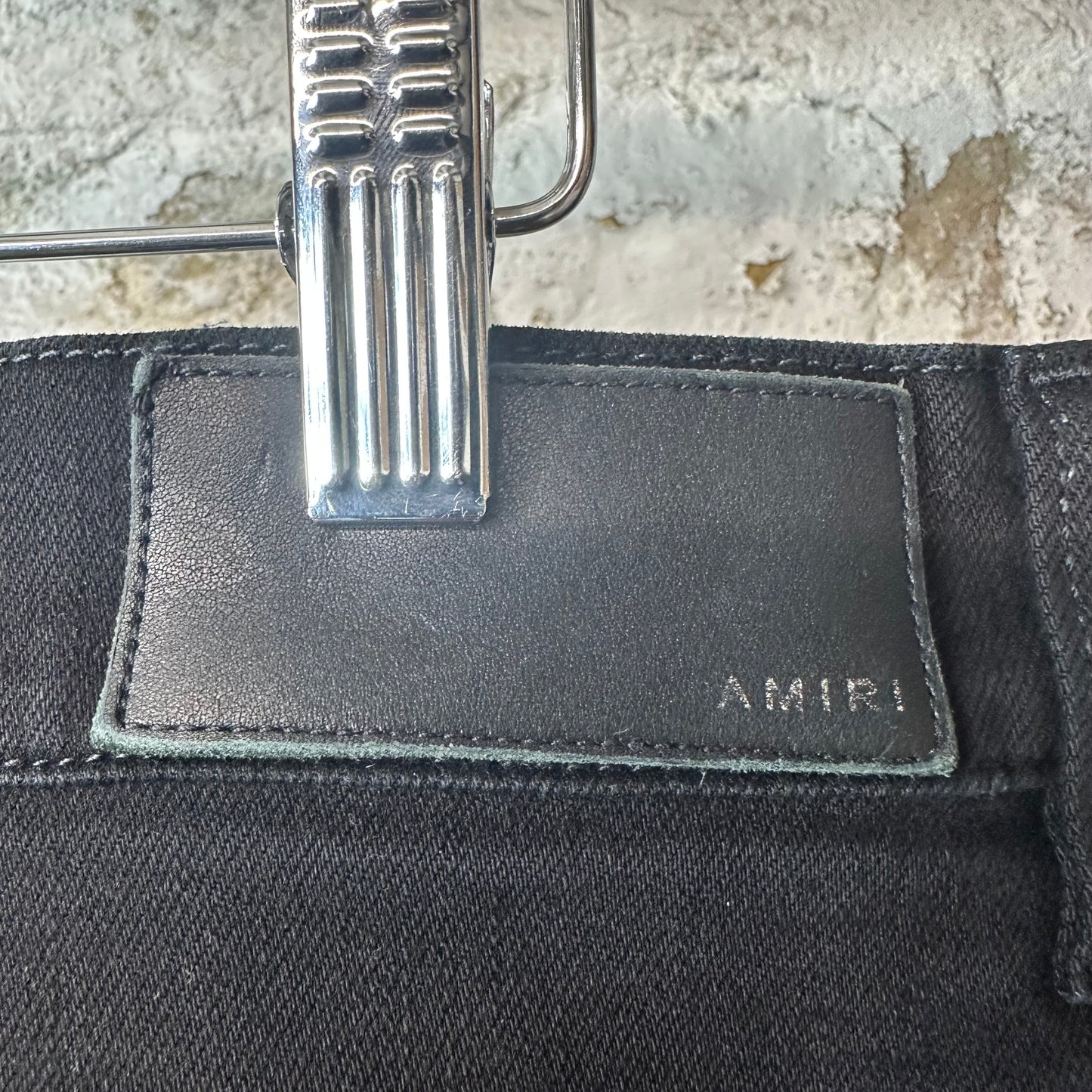 Amiri MX1 Green Paisley Black Denim Jeans Sz 36