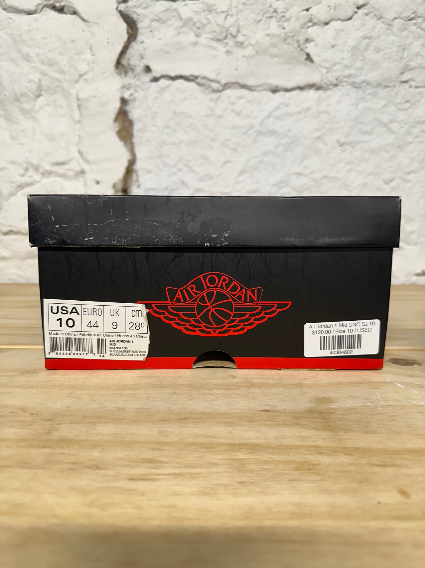 Air Jordan 1 Mid UNC Sz 10