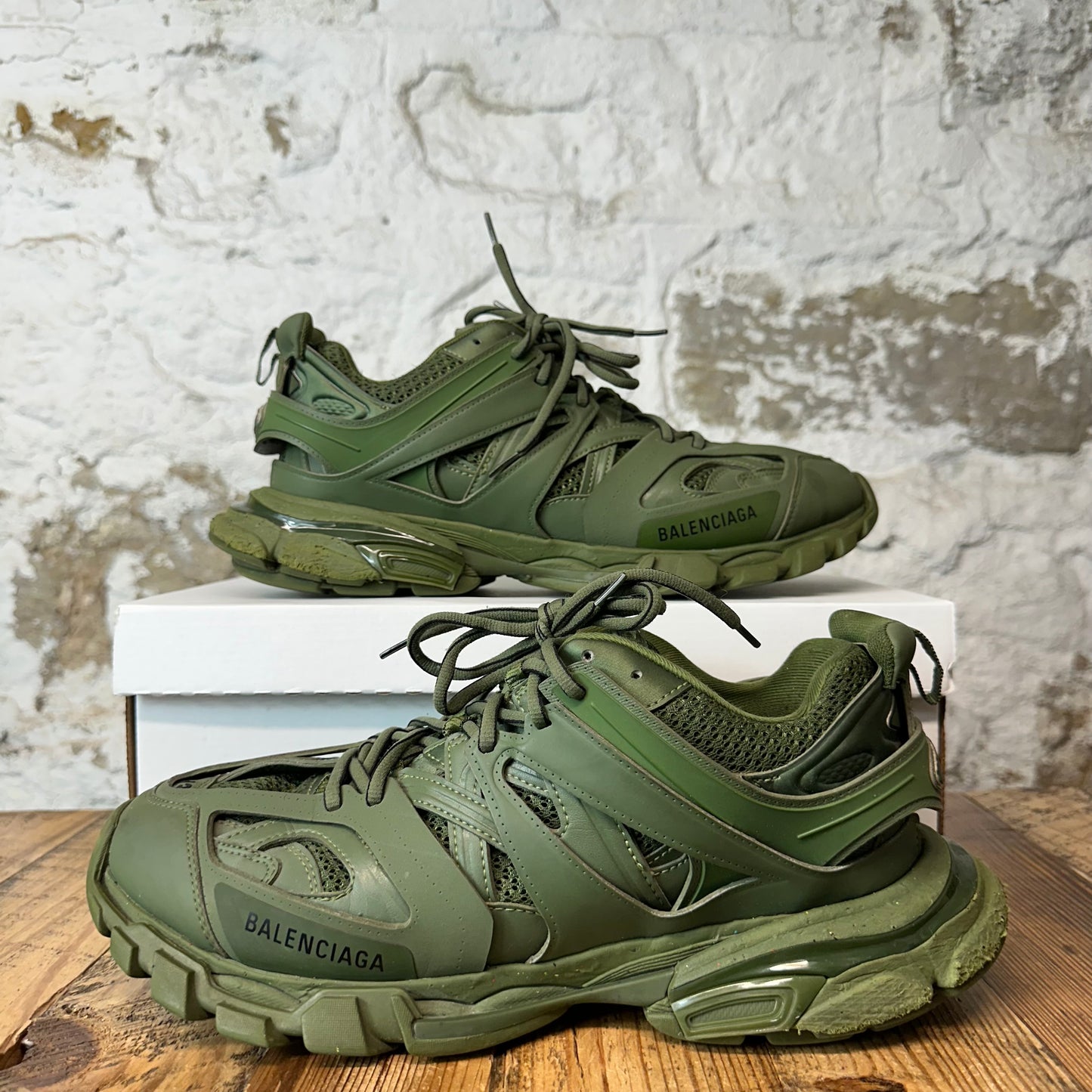 Balenciaga Track Runner Triple Green Sneaker Sz 10 (43)