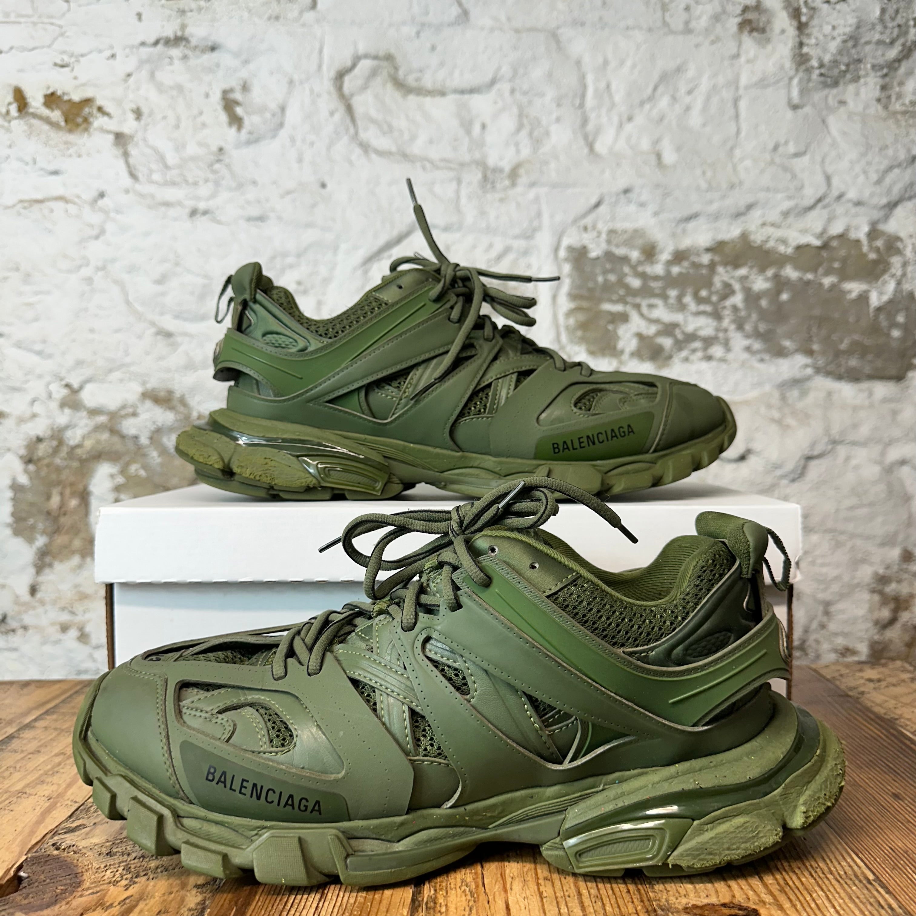 Balenciaga Track Runner Triple Green Sneaker Sz 10 (43)