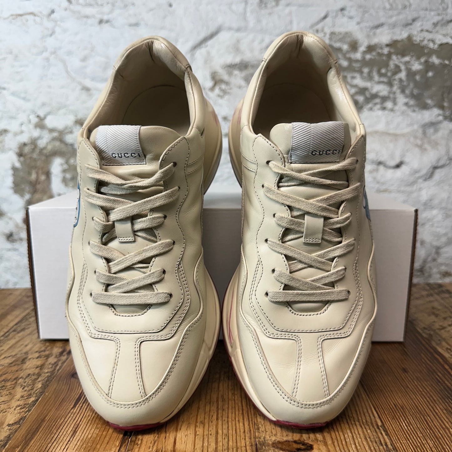 Gucci Rhyton Doraemon Cream Sneaker Sz 7.5