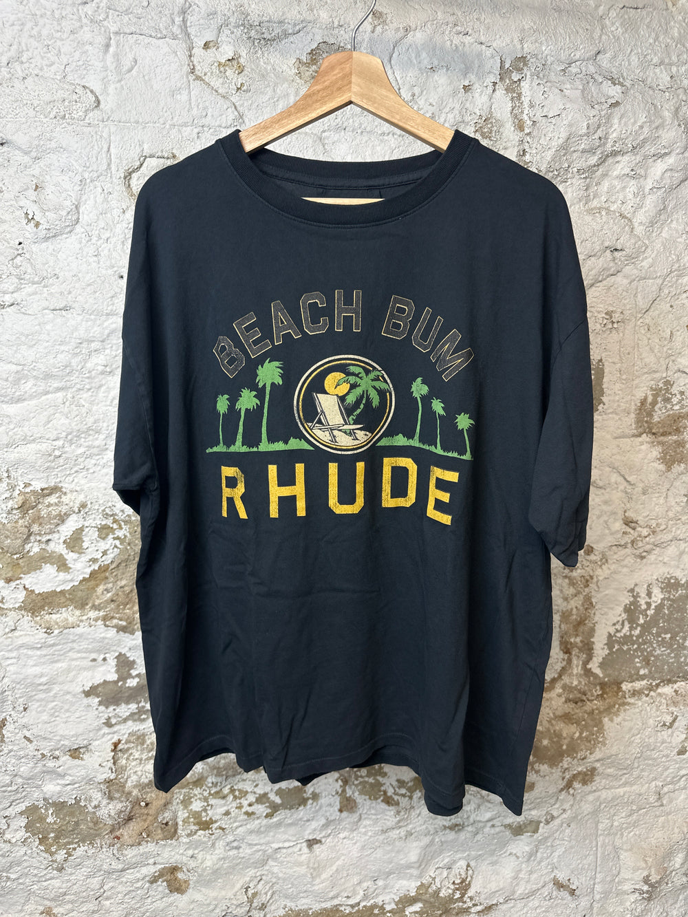 Rhude Black Palmera T-Shirt Sz L DS