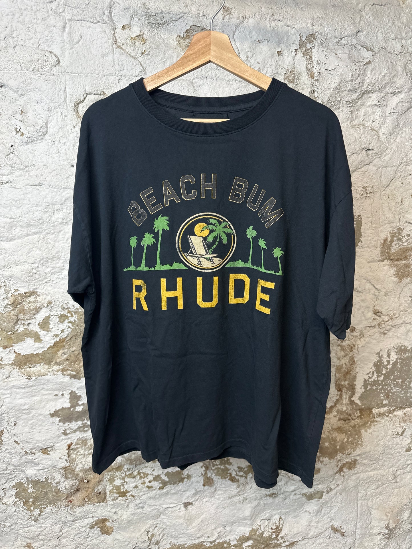 Rhude Black Palmera T-Shirt Sz L DS