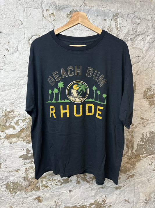Rhude Black Palmera T-Shirt Sz L DS