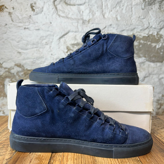 Balenciaga Arena Blue Suede Sneaker Sz 10 (43)