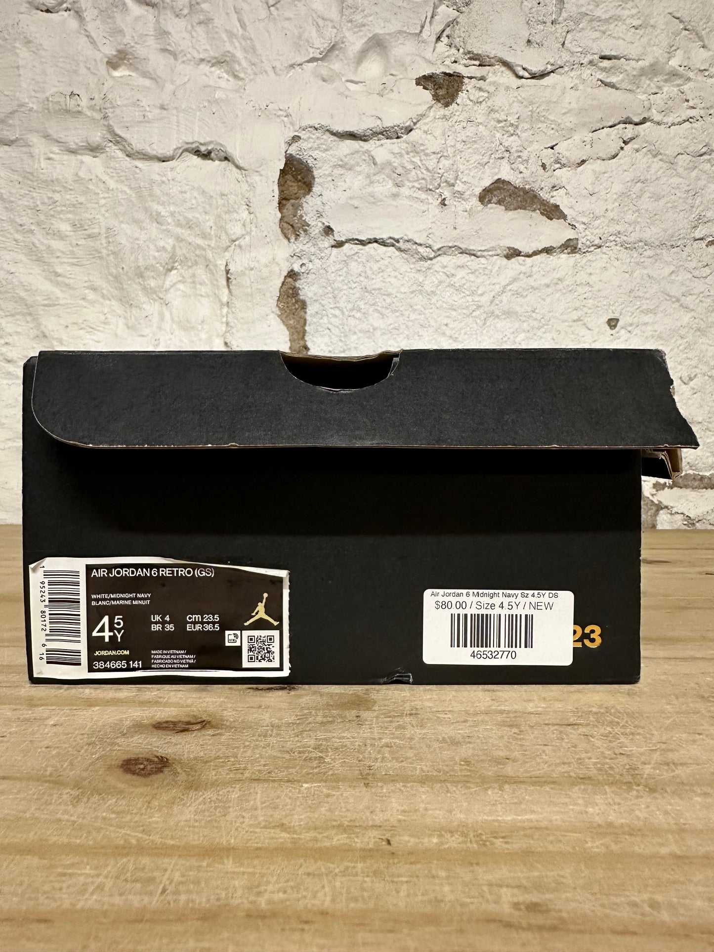 Air Jordan 6 Midnight Navy Sz 4.5Y DS