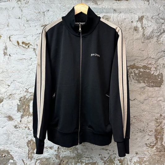 Palm Angels Black Beige Track Jacket Sz XL