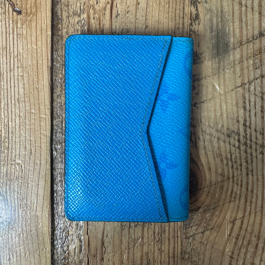 Louis Vuitton Taurillon Turquoise Pocket Organizer