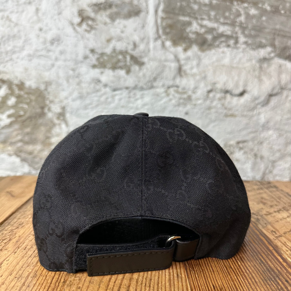 Gucci Black GG Monogram Hat Sz XXXL