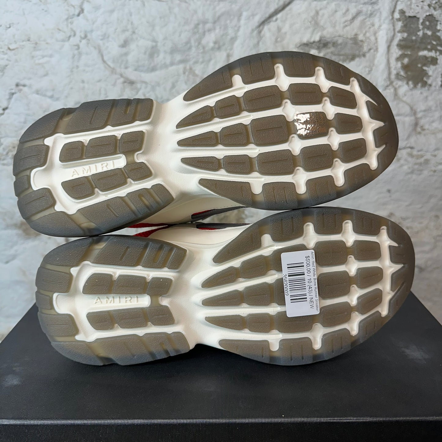 Amiri Red White Bone Runner Sneaker