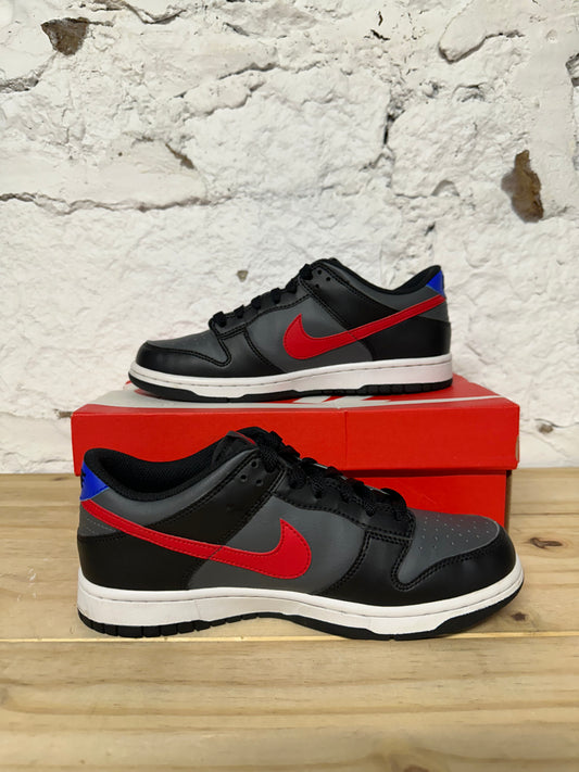 Nike Dunk Low Black Racer Blue Red Sz 6.5Y