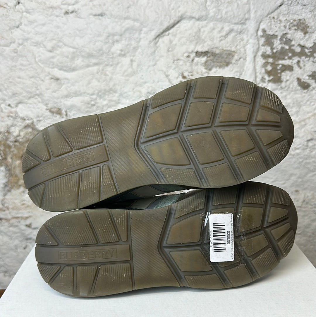 Burberry Arthur Teal Gray Sneaker Sz 7 (40) No Box