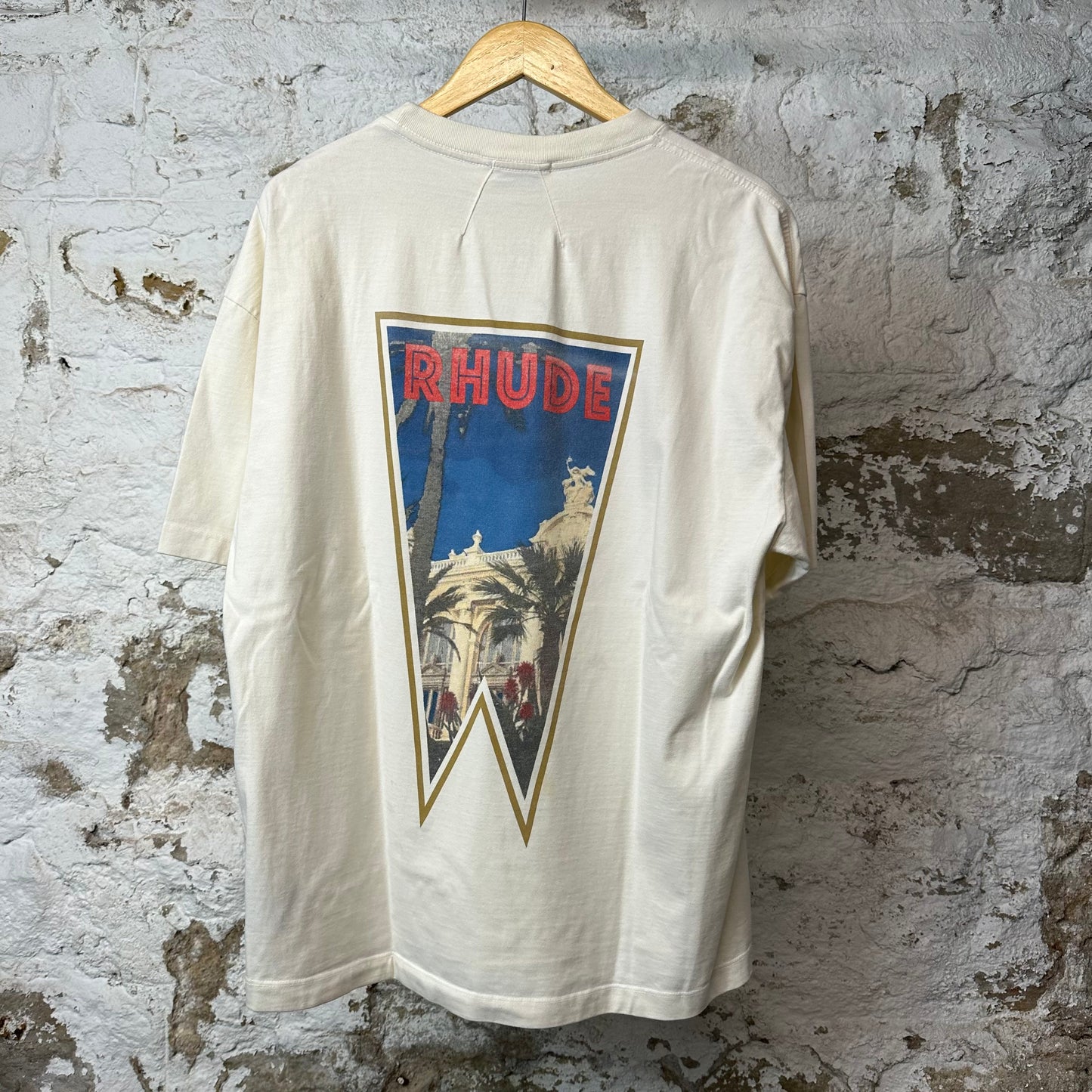 Rhude Compass T-shirt Cream Sz M