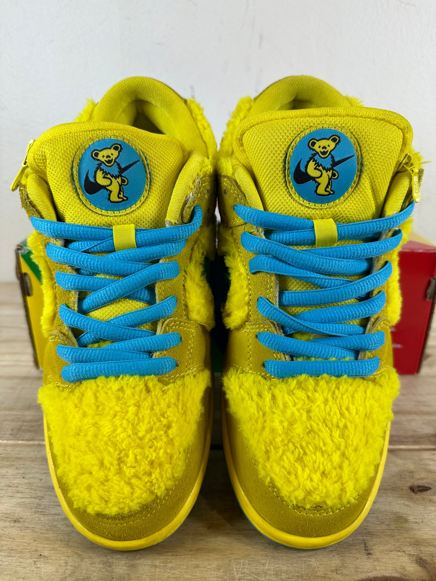 Nike SB Dunk Low Grateful Dead Bears Opti Yellow Sz 8