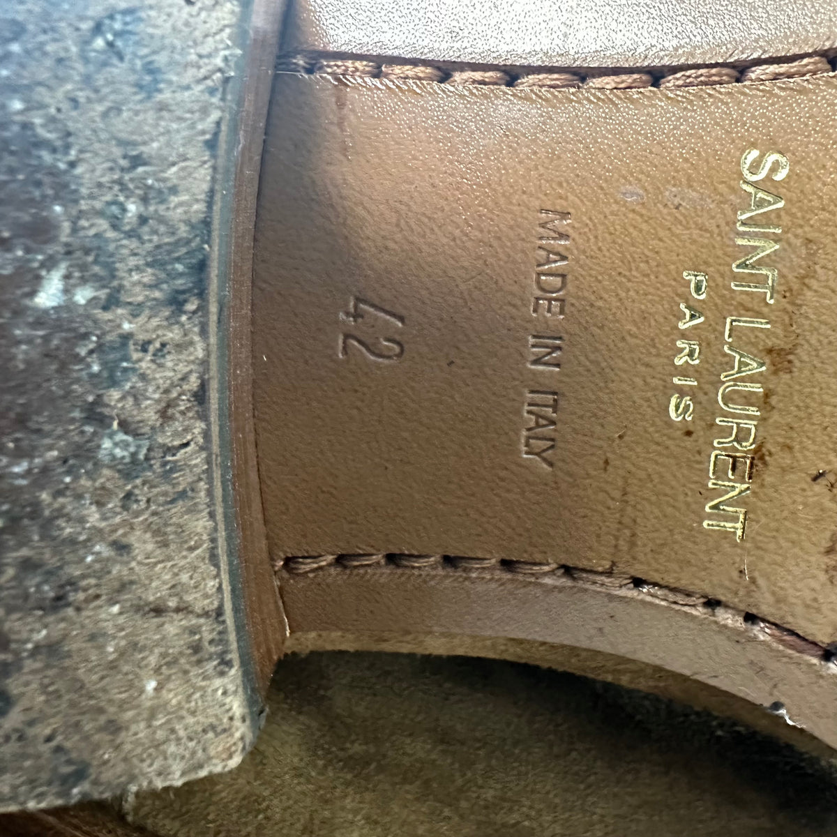 Saint Laurent Brown Suede Wyatt Boot Sz 9 (42)
